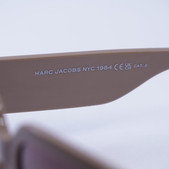 Marc Jacobs MARC 693/S 0NOY HA Sunglasses Nude/Brown Square Frame, Brown Lenses - Picture 8 of 10